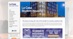 Desktop Screenshot of lacasastudenthousing.org