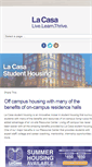 Mobile Screenshot of lacasastudenthousing.org